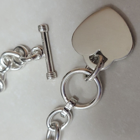 European Jewelry Jewelry - Stunning Silver Necklace with Heart - Tiffany-Inspired, 925 Sterling Silver